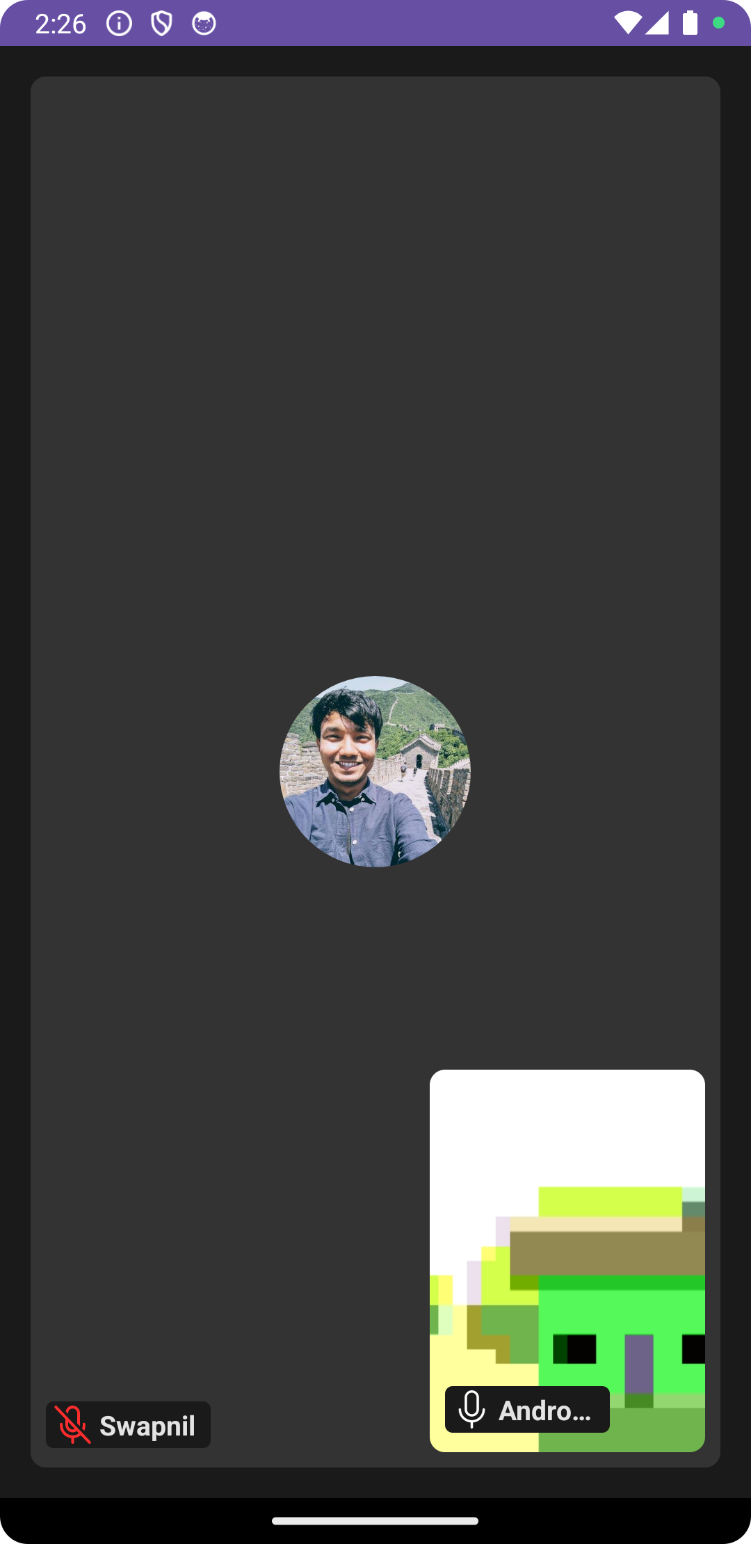 Video Calling Example UI